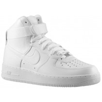 Nike Air Force 1 High Hommes chaussures Tout blanc/blanc UWJ397