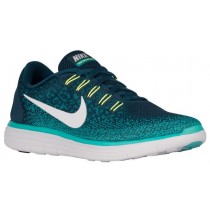 Nike Free RN Distance Hommes sneakers vert foncé/blanc QOX837