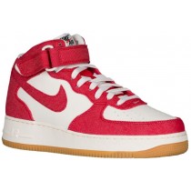 Nike Air Force 1 Mid Hommes sneakers rouge/blanc OWU627