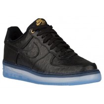 Nike Air Force 1 Comfort Luxury Hommes chaussures de sport noir/or KGZ666
