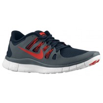 Nike Free 5.0+ Hommes chaussures de course bleu marin/gris VDY690