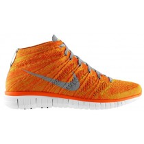 Nike Free Flyknit Chukka Hommes baskets Orange/gris DYC838