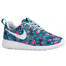Nike Roshe One Print Hommes chaussures vert clair/rose QXM989