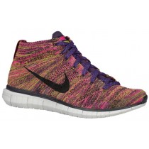 Nike Free Flyknit Chukka Hommes chaussures violet/noir YTD007