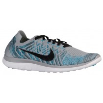 Nike Free 4.0 Flyknit 2015 Hommes chaussures de sport gris/bleu clair HVY150