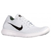 Nike Free RN Flyknit Hommes chaussures blanc/noir QQM954