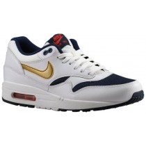 Nike Air Max 1 Essential Hommes chaussures de sport blanc/or HVP623