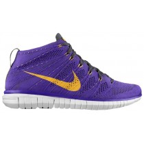 Nike Free Flyknit Chukka Hommes chaussures de sport violet/gris KBF387