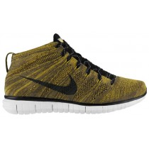 Nike Free Flyknit Chukka Hommes baskets or/noir YGJ145