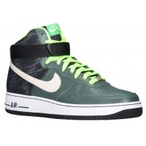 Nike Air Force 1 High Leather Hommes baskets vert/noir SZB047
