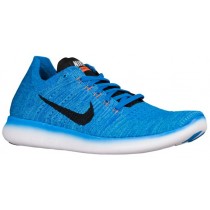 Nike Free RN Flyknit Hommes chaussures bleu clair/noir SPC209