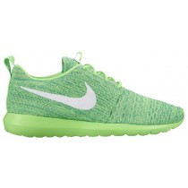 Nike Roshe One Flyknit NM Hommes sneakers vert clair/blanc WSF800