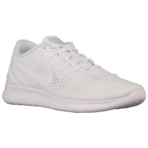 Nike Free RN Femmes chaussures de sport Tout blanc/blanc VCS687