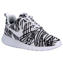 Nike Roshe One Print Femmes chaussures de sport blanc/noir GLC028