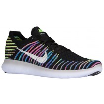 Nike Free RN Flyknit Femmes chaussures noir/blanc AZW861