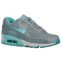 Nike Air Max 90 Femmes chaussures gris/bleu clair KJB979