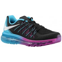 Nike Air Max 2015 Femmes chaussures de course noir/bleu clair AYJ564