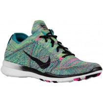 Nike Free TR 5 Flyknit Femmes sneakers vert clair/rose WKX594