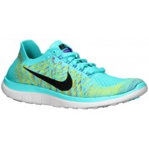 Nike Free 4.0 Flyknit Femmes chaussures de course bleu clair/violet FLZ747