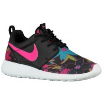 Nike Roshe One Print Premium Femmes baskets noir/rose XON609