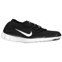 Nike Free FlyKnit+ Femmes chaussures de course noir/blanc UMT142