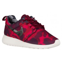 Nike Roshe One Camo Print Femmes chaussures rouge/bordeaux NCM701