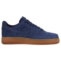 Nike Air Force 1 '07 Mid Suede Femmes chaussures de sport bleu marin/marron JND361