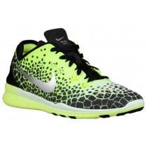 Nike Free 5.0 TR Fit 5 Femmes chaussures de sport noir/vert clair QYO557