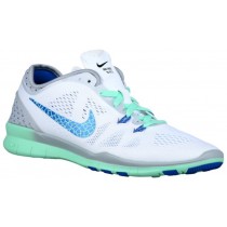 Nike Free 5.0 TR Fit 5 Breathe Femmes chaussures de sport blanc/gris UPR656