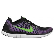 Nike Free 4.0 Flyknit Femmes baskets noir/vert clair XJQ455