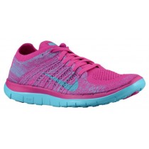Nike Free 4.0 Flyknit Femmes sneakers rose/bleu clair WCK782