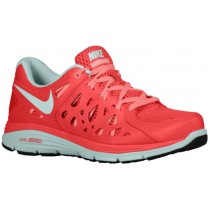 Nike Dual Fusion Run 2 Femmes chaussures de course rouge/gris VER008