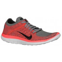 Nike Free 4.0 Flyknit Femmes baskets gris/Orange XWR906