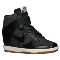 Nike Dunk Sky Hi Femmes chaussures de sport noir/gris TOK841