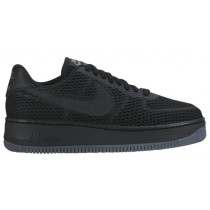 Nike Air Force 1 Low Upstep BR Femmes baskets Tout noir/noir DLY383