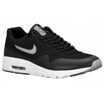 Nike Air Max 1 Ultra Moire Femmes chaussures de sport noir/argenté YKF288