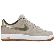 Nike Air Force 1 '07 Low Premium Suede Femmes sneakers gris/or EAX790