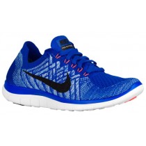 Nike Free 4.0 Flyknit Femmes chaussures de sport bleu/noir JII311