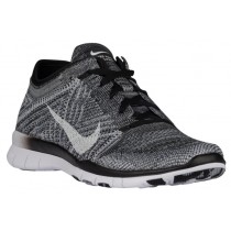 Nike Free TR 5 Flyknit Femmes chaussures de course noir/gris HFC686