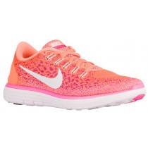 Nike Free RN Distance Femmes chaussures de course Orange/rose PGH264