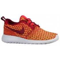 Nike Roshe One Flyknit Femmes chaussures de sport Orange/blanc HCZ568
