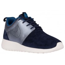 Nike Roshe One Premium Suede Femmes baskets bleu marin/gris LLL338