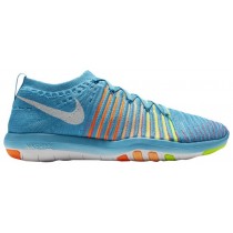 Nike Free Transform Flyknit Femmes sneakers bleu clair/blanc NBB205