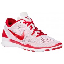 Nike Free 5.0 TR Fit 5 Femmes sneakers blanc/rouge NVF943