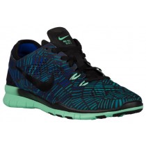 Nike Free 5.0 TR Fit 5 Femmes chaussures de course noir/vert clair QBK354