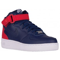Nike Air Force 1 '07 Mid Femmes chaussures bleu marin/rouge JTL446