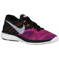 Nike Flyknit Lunar 3 Femmes chaussures de course noir/blanc BRD412