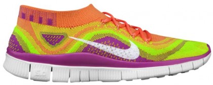 Nike Free FlyKnit+ Femmes chaussures de sport rose/blanc NQH668