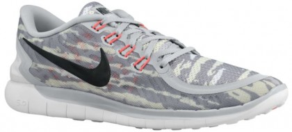 Nike Free 5.0 2015 Print Hommes baskets gris/rouge CTE630