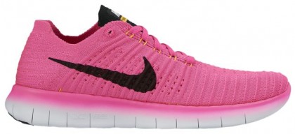 Nike Free RN Flyknit Femmes chaussures de sport rose/Orange WXZ525